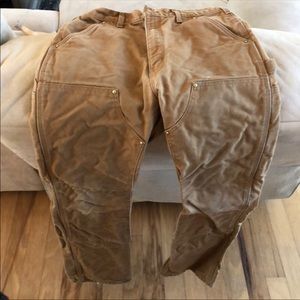 Carhartt flannel lined w/ double knee